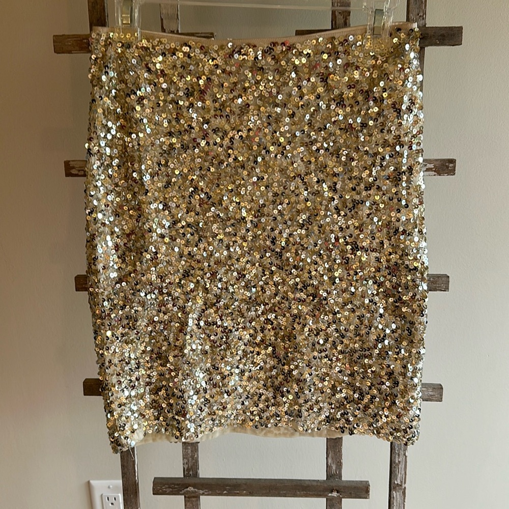 Sequin mini skirt